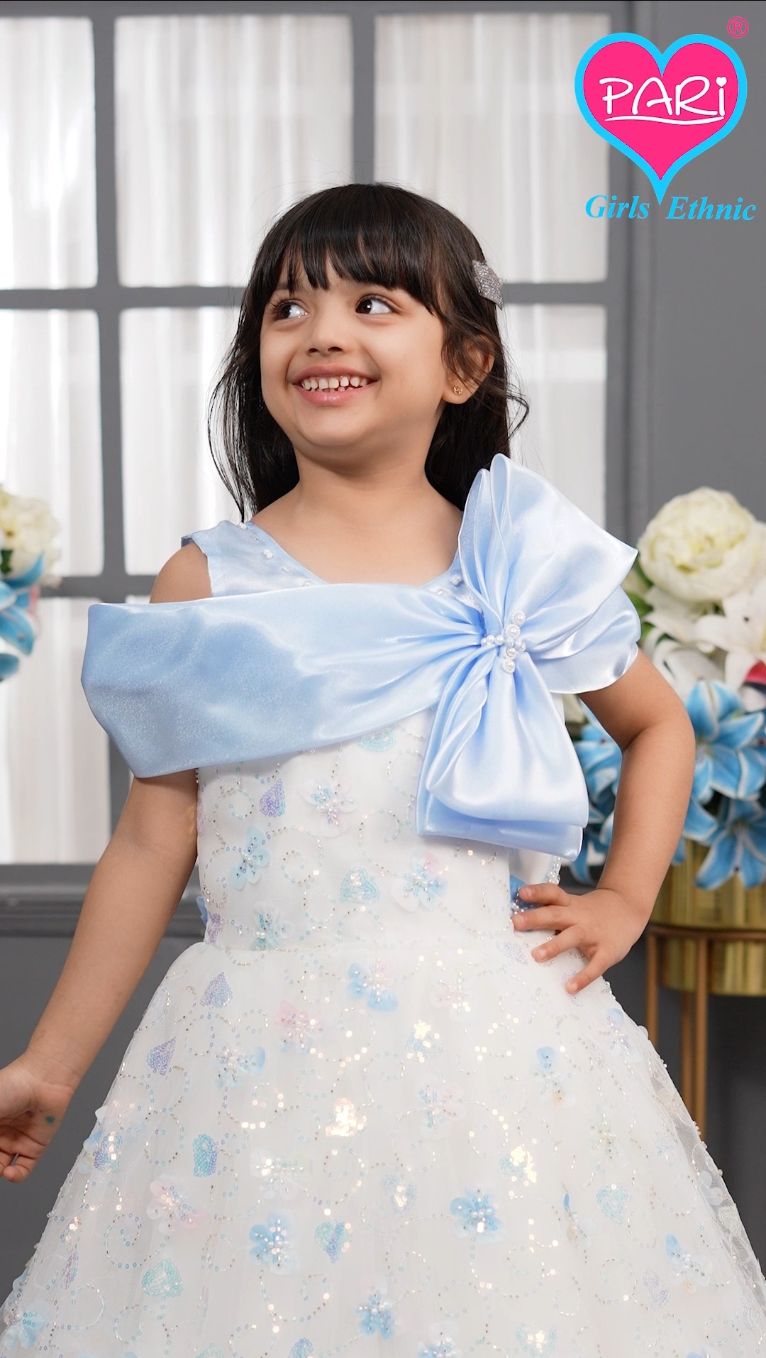 Light Blue Floral Dress 5