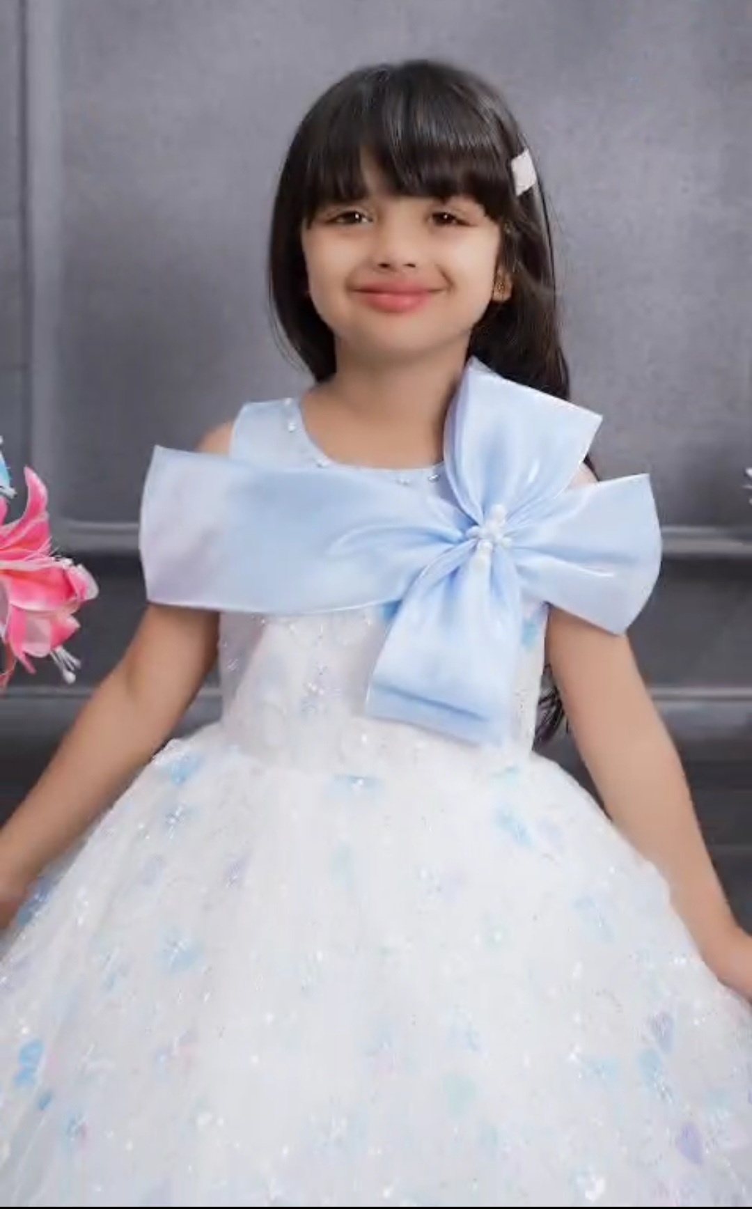 Light Blue Floral Skirt 2