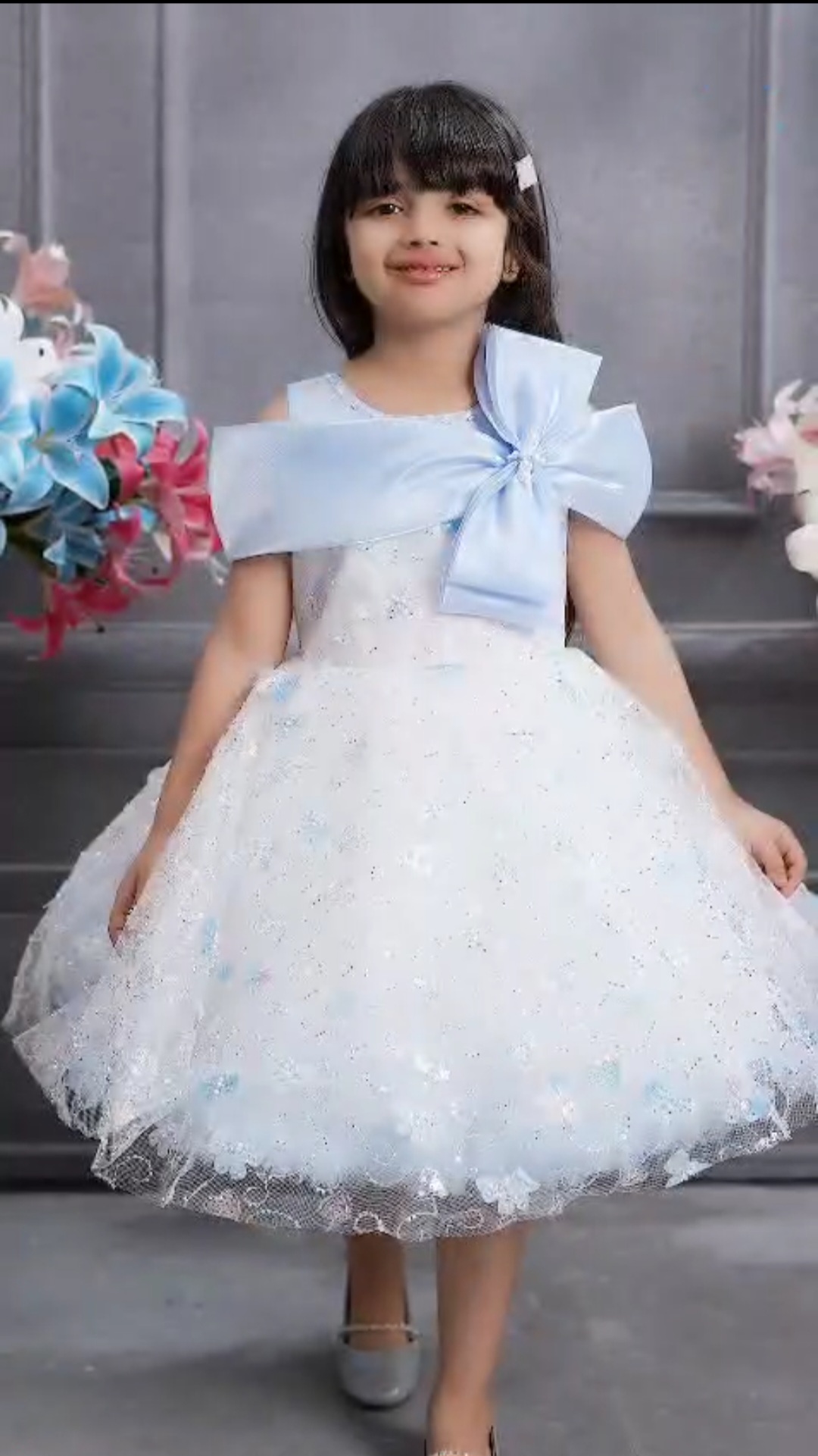 Light Blue Floral Skirt 3